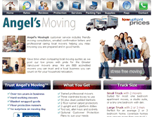 Tablet Screenshot of angelsmoving.ca